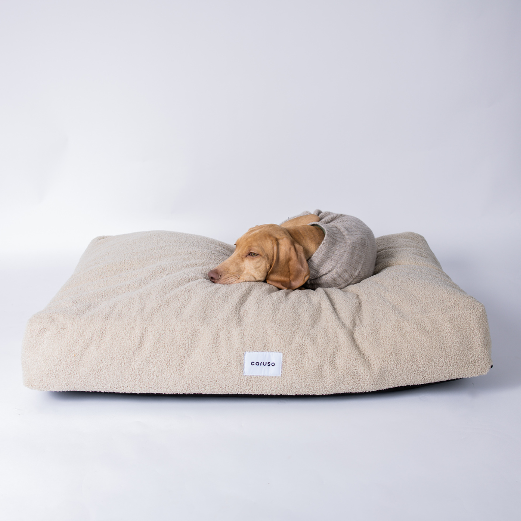Hundebett Teddy Beige