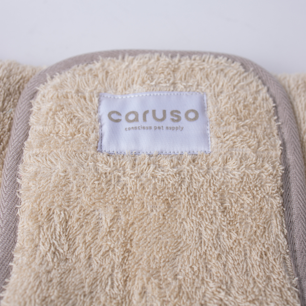 Hundebademantel Beige