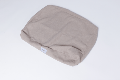 Teddyfell Bezug in beige von oben