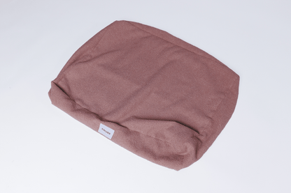 Teddyfell Bezug in rosa von oben